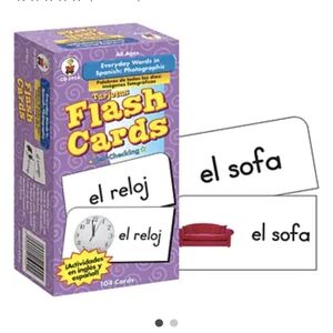 Everyday Words in Spanish: Photographic Flash Cards Homeschool Foreign Language